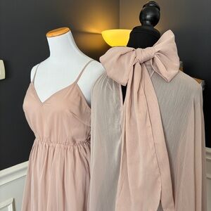Commense Blush Ruffle Mini Dress